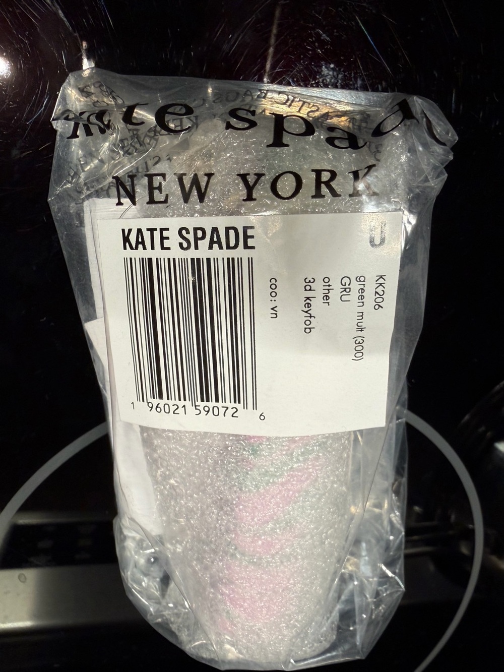 $129 Kate Spade ♠️ Bubble Gum Bag Charm Keychain Strawberry Chewing Gum NWT - Picture 6 of 7